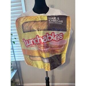 Lunchables Ham and Crackers Kraft kids size 7-10 Costume